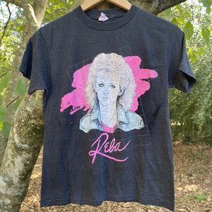 Vintage Reba McEntire T shirt 1989 World Tour 80s Concert small